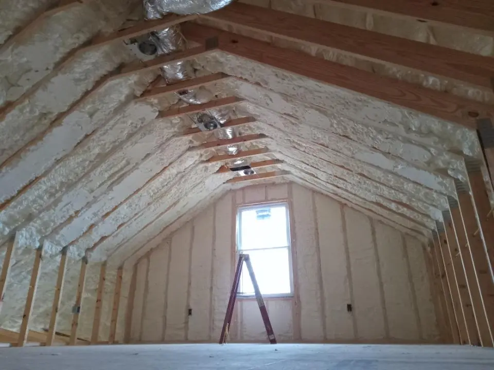 Spray foam roofing application for Crawl Space Insulation project in Memphis